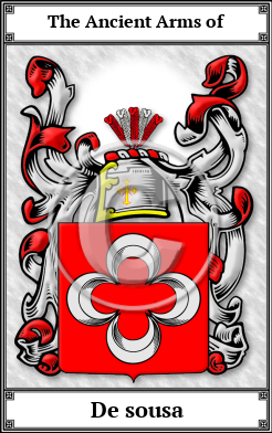 De sousa Family Crest Download (JPG) Book Plated - 600 DPI